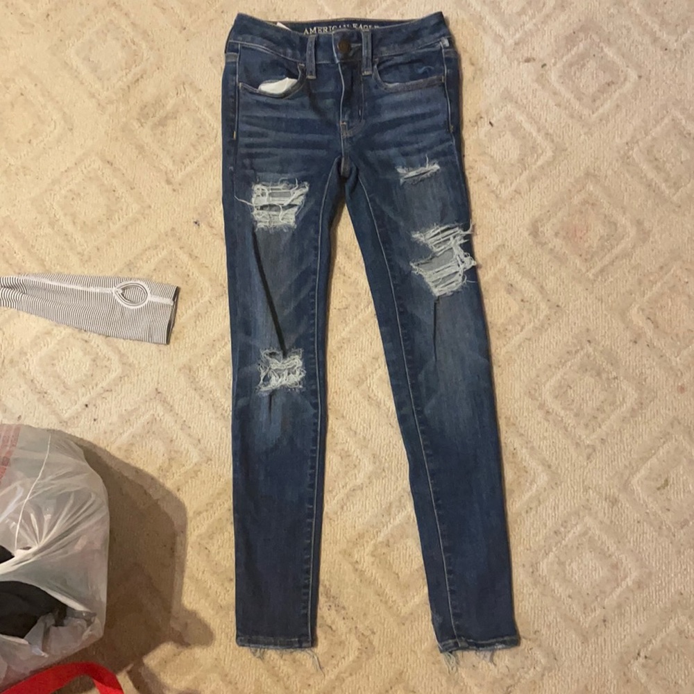 American Eagle ripped jeans